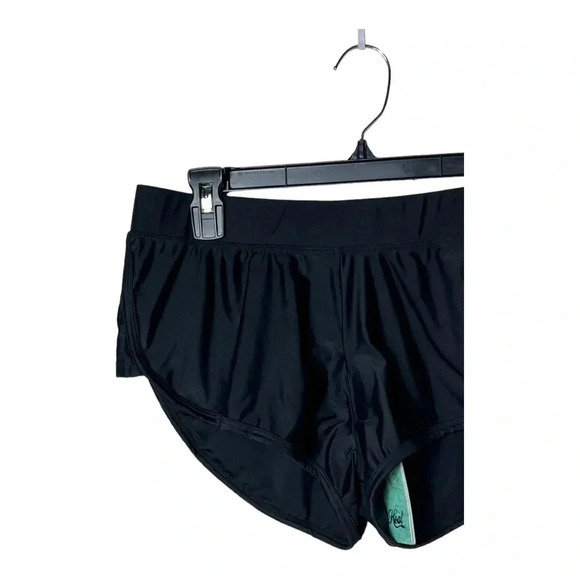 HEAT SOLID BLACK SWIM SHORT BOTTOMS SIZE LARGE NWT - Picture 6 of 11
